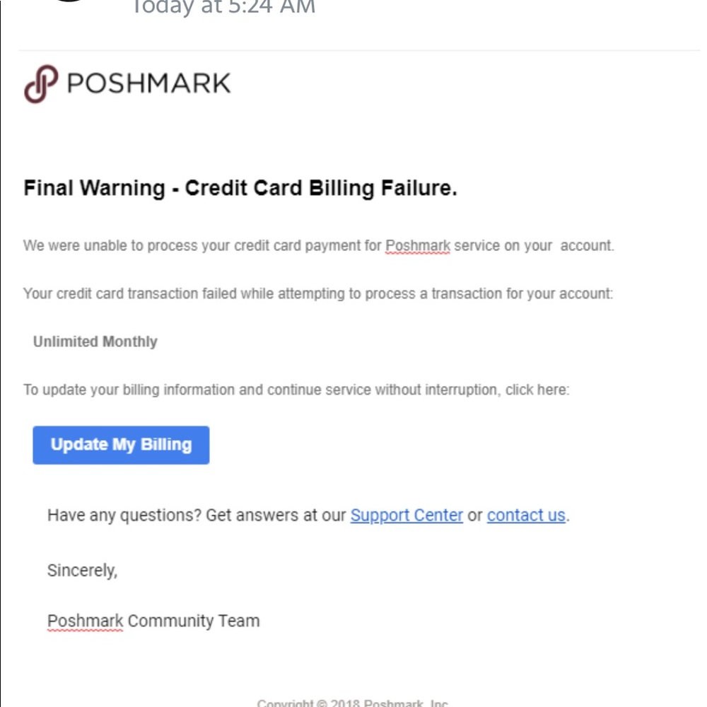This is a scam alert
